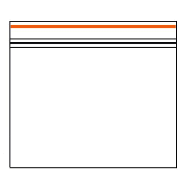 Tütchen - 1000 Stück - Querformat - 80x60mm - Orange Line