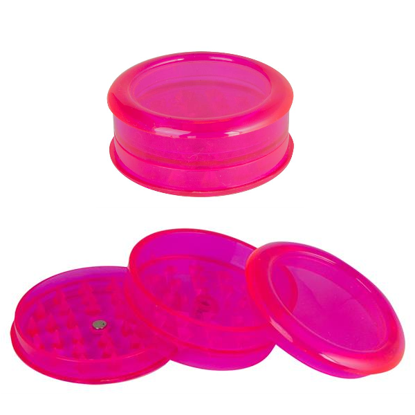 Plastikgrinder - Ø 60mm - pink