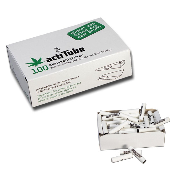 actiTube Aktivkohlefilter - 8mm - 100er Pack