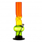 Acrylbong Kugel - grün/orange