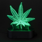 Cannabisblatt 3D-Leuchte