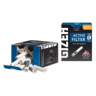 GIZEH Aktivkohlefilter - 6mm Slim - 34er Box